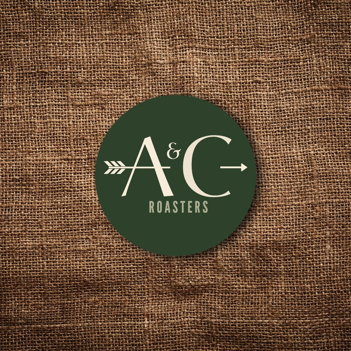 A & C Dark Green Sticker