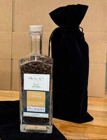 Wenzel Reserve Bourbon Barrel Aged Coffee in Glass Bottle