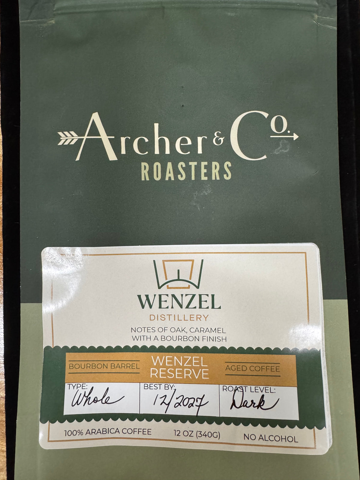 Wenzel Reserve Bourbon Barrel Aged Coffee